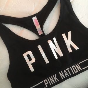 pink sports bra